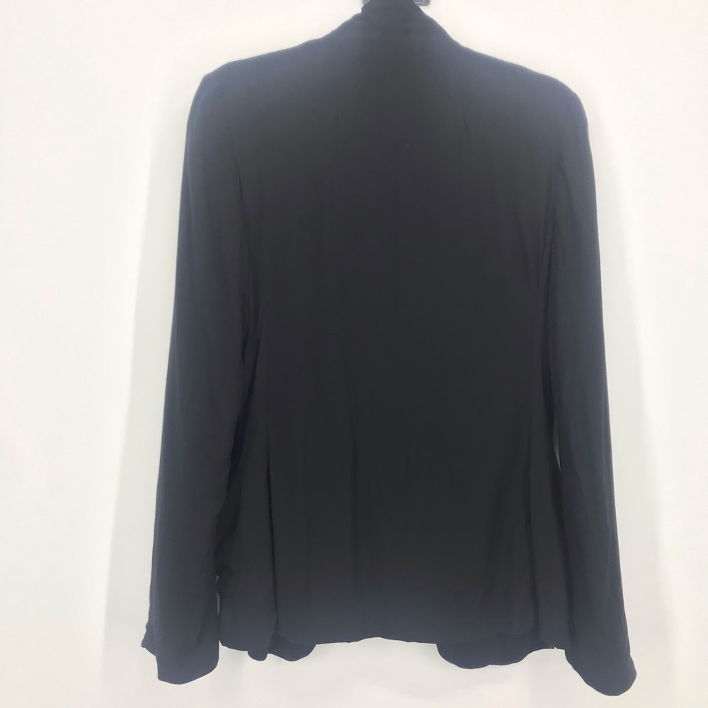 Talula Aritzia Black Lightweight Open Front Blazer Size 6 Minimalist Workwear - Picture 11 of 12